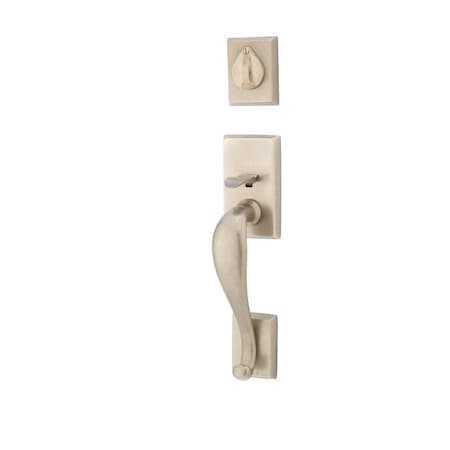Emtek Tumbled White Bronze Handleset 450411BZRNTWB 450411BZRNTWB